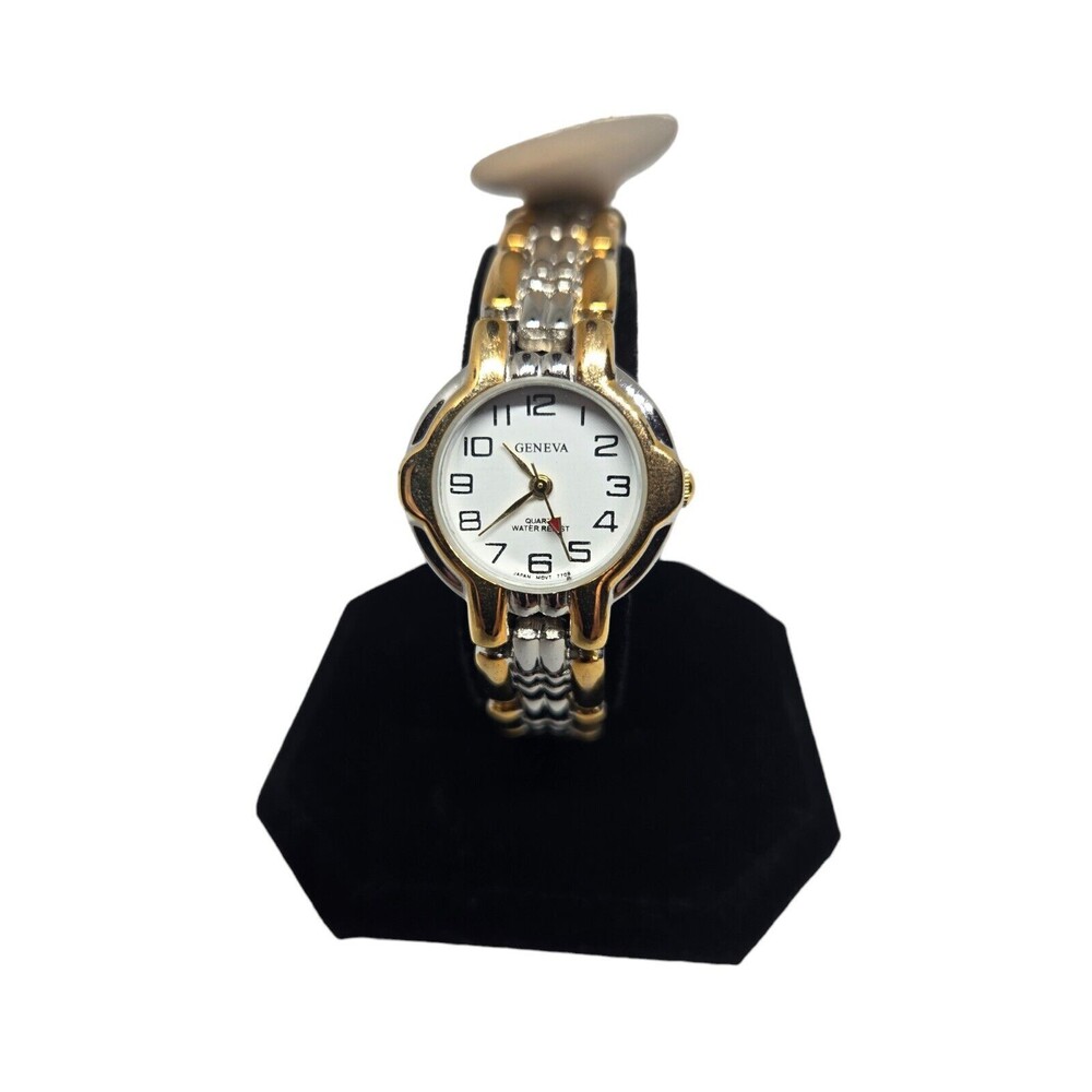 Lot Of 2 Geneva His And Hers Watches Silver/Gold Tone New Batteries Work Great